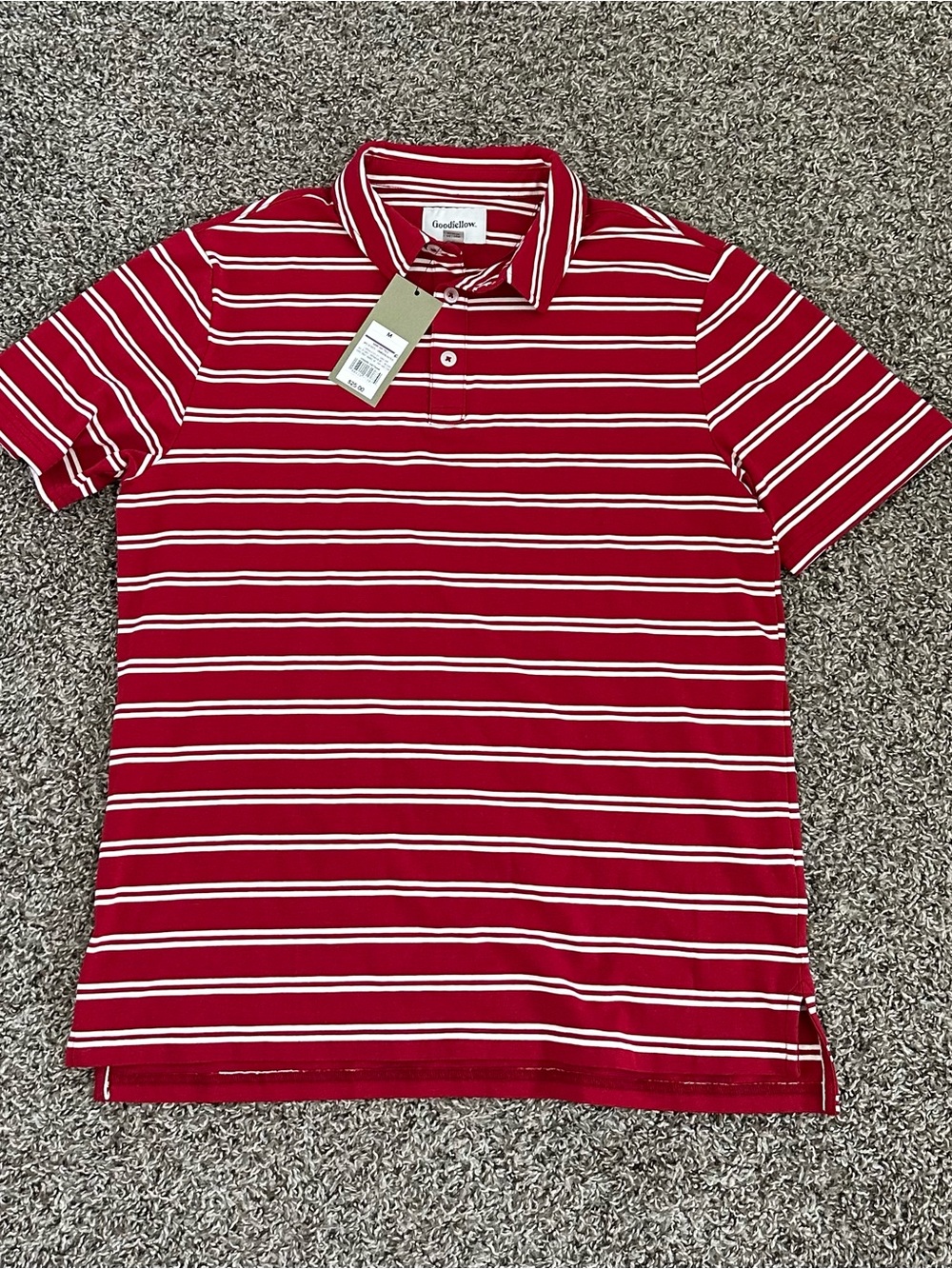 Target Red and White Striped Polo Shirt